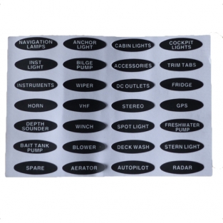 Schakelpaneel kunststof 12V